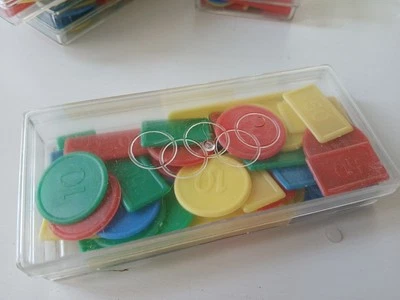 Ancienne Boite À Jetons Pour Nain Jaune Made In France Vintage  - Photo 1/4