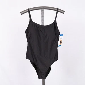 Hurley Women's One-Piece Swimsuit LARGE UPF 50+ Ladderback Cut-Out Padded Black - Picture 1 of 5