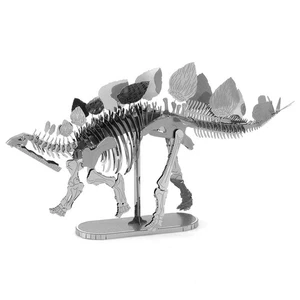 Fascinaciones Metal Tierra Stegosaurus Esqueleto Corte Láser 3D Metal Modelo Kit - Imagen 1 de 3