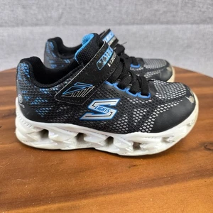 Skechers Vortex 2.0 Lights Schwarz Blau Sneaker Laufschuhe Kinder US 10,5 - Bild 1 von 14