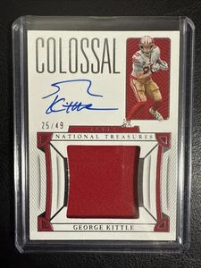 2022 National Treasures Colossal Signatures Patch /49 of George Kittle #CS-GKI - Picture 1 of 6