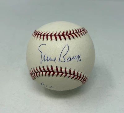 Ernie Banks Signed Rawlings Baseball All Century Team Insc Reggie Jackson Auth - Image 1 of 4