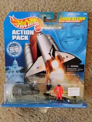 ⚡ Hot Wheels Action Pack JOHN GLEN NASA Mission STS-95 Mercury Space Shuttle  - Image 1 of 4
