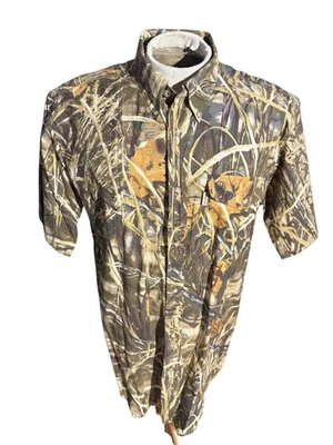 Beretta Advantage Max-4 HD Camo Button Up Shirt Men’s Large Hunting Outdoors - Image 1 of 4