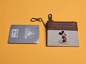Disney Parks Mickey Mouse 2025 Cartera de Lona Portatarjetas de Identificación Nuevo - Imagen 1 de 2