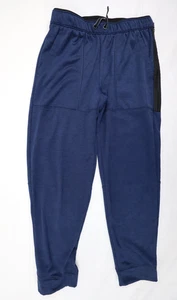 Athletic Pants Kids Size XXL 18 Navy Blue Joggers Cuffed Hem Side Pockets Sporty - Picture 1 of 12