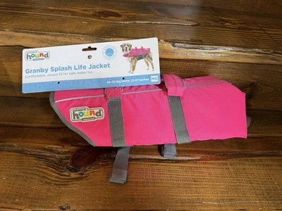 Outward Hound “The Granby” Splash Life Jacket Bright Pink MD 30-55 Lbs NWT - Image 1 of 4