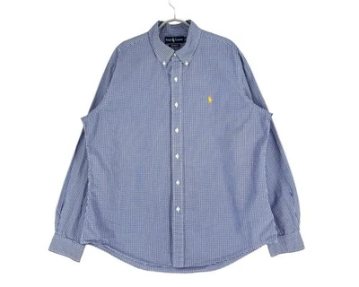 Ralph Lauren Hombre Lässig Custom Ajuste Camisa de Manga Larga Talla XL - Imagen 1 de 4