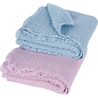 SOFIA’S LINEN 100% Pure Flax Linen Kid's/Baby Blanket 58"X 42"