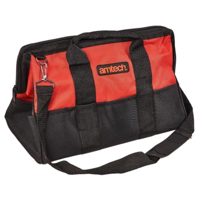 Tool Bag 22 Pocket Wide Opening Hard Base Storage Bag Heavy Duty N0550 - Image 1 of 3