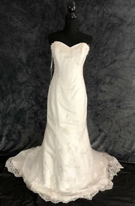 NEW VINTAGE WEDDING DRESS BRIDAL GOWN BY BERKETEX SIZE 12 - 14 ,RRP £999 - Picture 1 of 7
