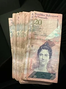 Venezolaner Konvolut 20 Bolivare, 99 Stück - Bild 1 von 1