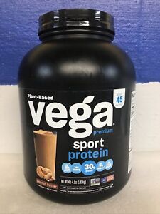 Vega Premium Sport Plant Based Protein Powder Peanut Butter 4lb 02/26 New Sealed