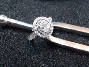 Diamond Engagement Ring .34 CT. 14K White Gold 3.6g Size:6.5 (TPS033375) - Picture 1 of 4