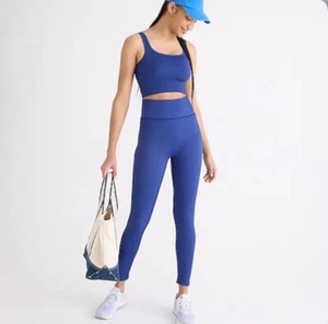 J. Crew Neu mit Etikett SculptStretch Damen-Leggings hoch geschnitten gerippt ─ kobalt ─ Größe X Large - Bild 1 von 4