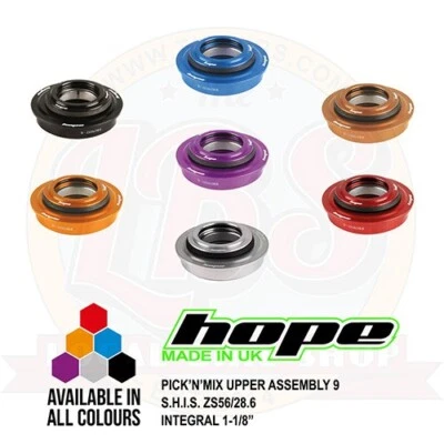 Hope Pick'n'Mix Headset Upper Assembly 9 S.H.I.S. ZS56/28.6 Integral 1-1/8" New - Image 1 of 2