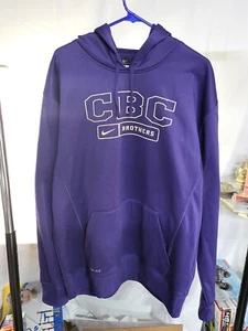 Nike, Therma-fit, Football, Hoodie, CBC, purple, New, XL, college, read - Picture 1 of 10