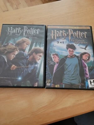 2 DVD LOT HARRY POTTER & THE PRISONER OF AZKABAN & THE DEATHLY HALLOWS PART 1 - Image 1 of 2