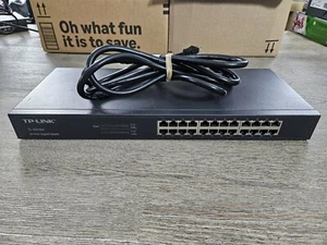 TP-Link TL-SG1024 24-Port Gigabit Ethernet Rack-Mount Switch w/ Power Cord - Picture 1 of 5