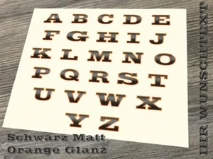 Wunschtext Sticker Tuning Emblem Schriftzug Autoaufkleber Modellbezeichnung - Picture 1 of 2
