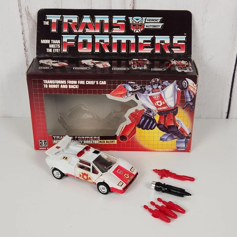 Red Alert 100% Complete Boxed 1985 Vintage Hasbro Action Figure G1 Transformers Cover