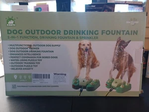 KADTC Outdoor Dog Drinking Fountain, Shower, Relieves Anxiety, Puzzle Toy. NEW - Picture 1 of 4
