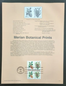 32c Merian Botanicals 1997 SOUVENIR PAGE SCOTT # 3126-3129 SP1231 - Picture 1 of 1