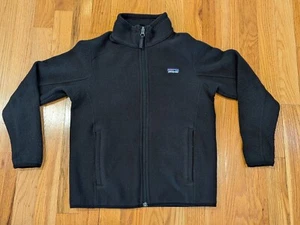 Patagonia Unisex Kids Better Sweater Full Zip Fleece Jacket Black Size Medium 10 - Picture 1 of 13