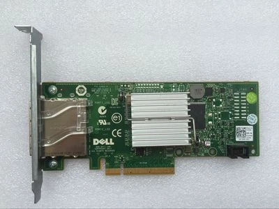 Dell H200E 6Gb/s SAS PCIe HBA 2 Port Ext SFF-8088 12DNW LSISAS2008=LSI 9200-8E - image 1 of 3