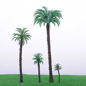 5PC Set Beach Coconut Tree HO/OO Scale Miniatures Plants Sand Table Scene Model - Picture 1 of 8