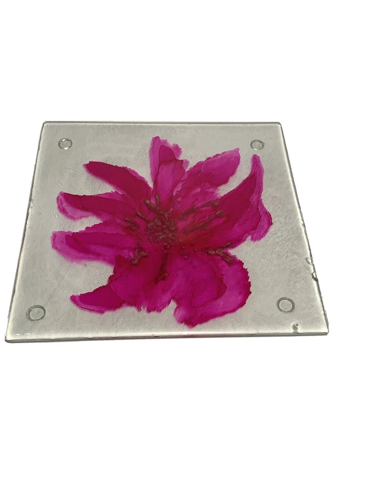 Cheese Tray, Cutting Board, Jewelry Tray, Glass Tray 8x8 - Image 1 of 4