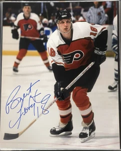 Brent Fedyk Signed Philadelphia Flyers 16x20 Photo - Imagen 1 de 2