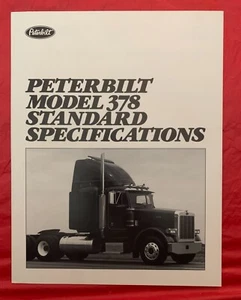 1990 Peterbilt "MODEL 378 STANDARD" - Original LKW Händler Verkaufsprospekt - Bild 1 von 4