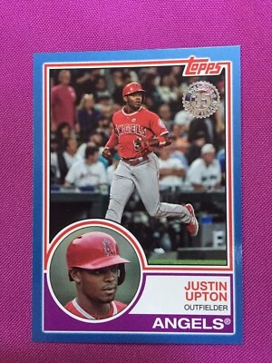 JUSTIN UPTON 2018 TOPPS CARD 83-55 BLUE - Image 1 of 2