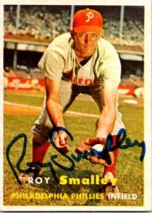 Roy Smalley autographed baseball card (Philadelphia Phillies) 1957 Topps #397 - Picture 1 of 1