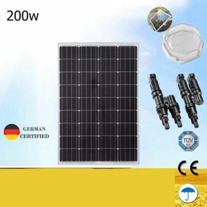 200W 12V Mono Solar Panel Caravan Home Off Gird Battery Charging Power Station - Picture 1 of 8