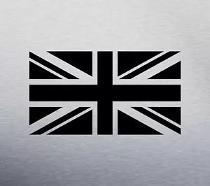 LARGE UNION JACK DECAL LOGO FOR CAR VAN LAPTOP VINYL STICKER SINGLE COLOUR - Picture 1 of 5