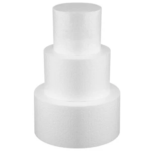 3 Pcs Cake Dummies Cake Models Fake Cake Decors Triple Tier Cake Wedding Cake - Picture 1 of 11