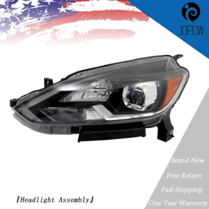 Faro lateral izquierdo del conductor negro carcasa para Nissan Sentra SL SR 2016-2019 - Imagen 1 de 12