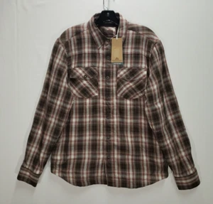 Prana Flanell kariert Hemd Jacke Herren SMALL Thermo gefüttert Druckknopf $ 99 NEU - Bild 1 von 7