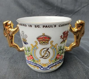 Paragon Vintage Prince Charles & Lady Diana Wedding Commemorative Loving Cup - Picture 1 of 20