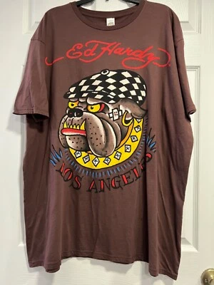 Big Mens - Ed Hardy 带标志和公牛狗脸 - 2 种尺寸和颜色 — 第 1/2 张图片