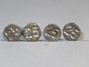 1925 FERROCARRIL ACERO FECHA # 25 FECHA ANTIGUA CLAVO CLAVO tren tie marcador lote 25-1 - Imagen 1 de 2