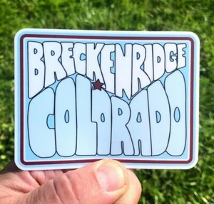 BRECKENRIDGE COLORADO AUTOAUFKLEBER AUTO LKW LAPTOP FENSTER REISEAUFKLEBER - Bild 1 von 1