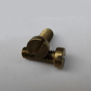 Vite a fessura M1.2 M1.4 M1.6 testa cilindrica bulloni fessura viti stigma ottone  - Foto 1 di 4