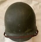 Rare Wwii Early Green Painted St Clair M1 Helmet Liner W/Chinstrap Intact