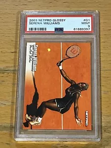 2003 Netpro Glossy SERENA WILLIAMS G1 RC Rookie /5000 PSA 9 MINT Newly Graded - Picture 1 of 2