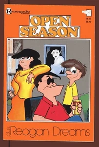 OPEN SEASON plus REAGAN DREAMS #1 Jim Bricker political comics vintage 1986  - Imagen 1 de 1