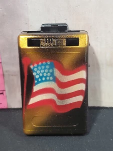 Vintage Numeric Motorola pager beeper Air burshed case US Flag - Afbeelding 1 van 5
