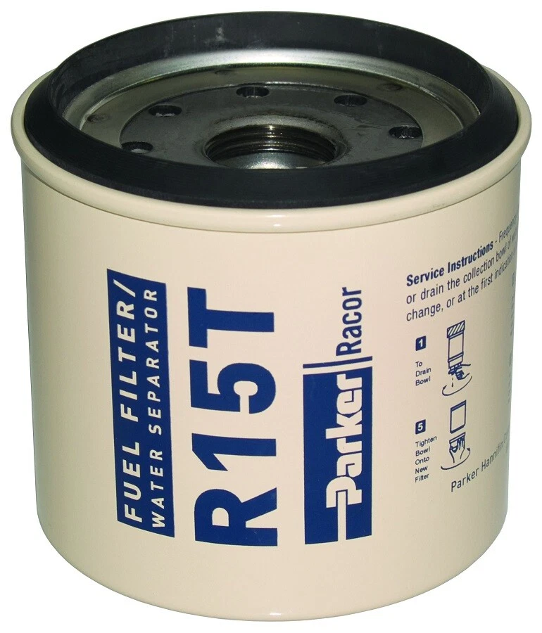 PARKER RACOR SPIN-ON FUEL FILTER / WATER SEPARATOR ELEMENT R15T - Image 1 of 1